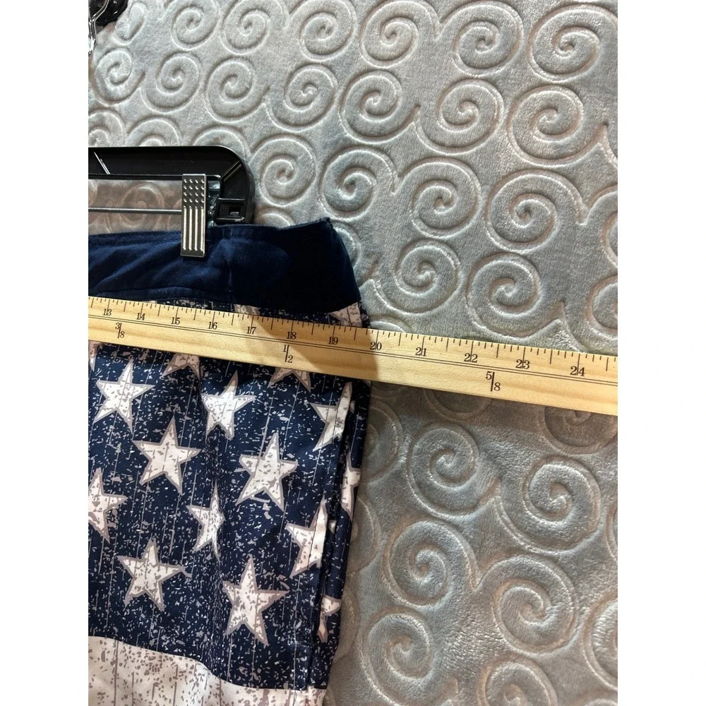 Red Head Brand‎ Co Mens Board Shorts American Flag Print Swim Trunks Size XL
